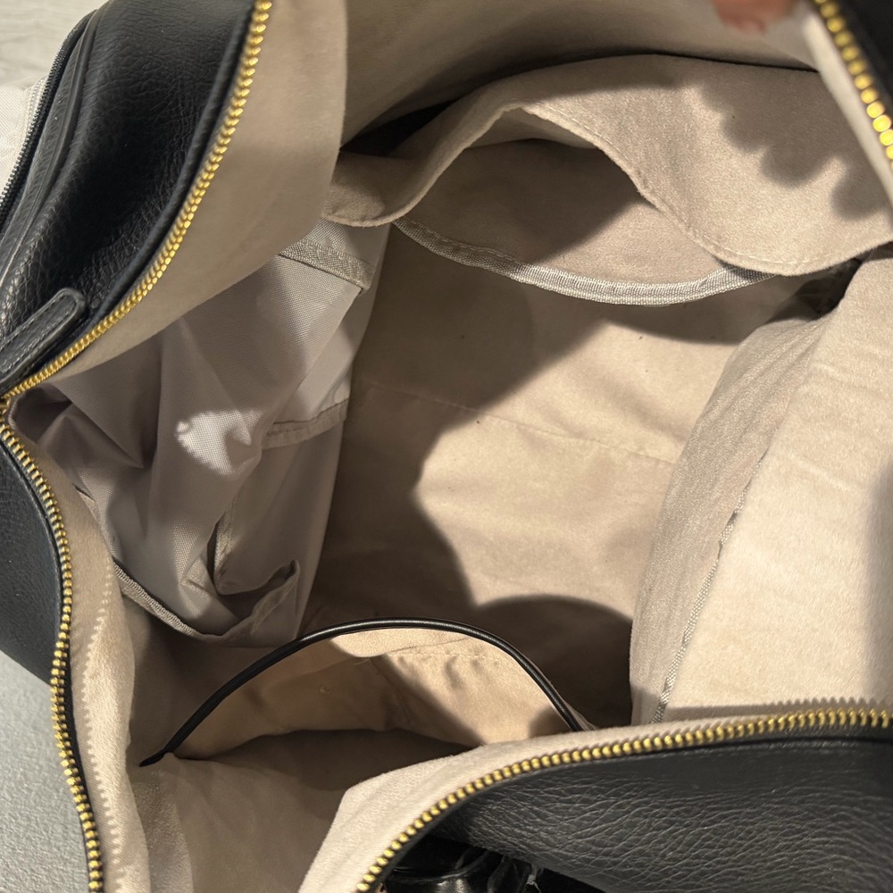 Black Weekender Travel Bag with Gold Hardware - Picture 7 of 7